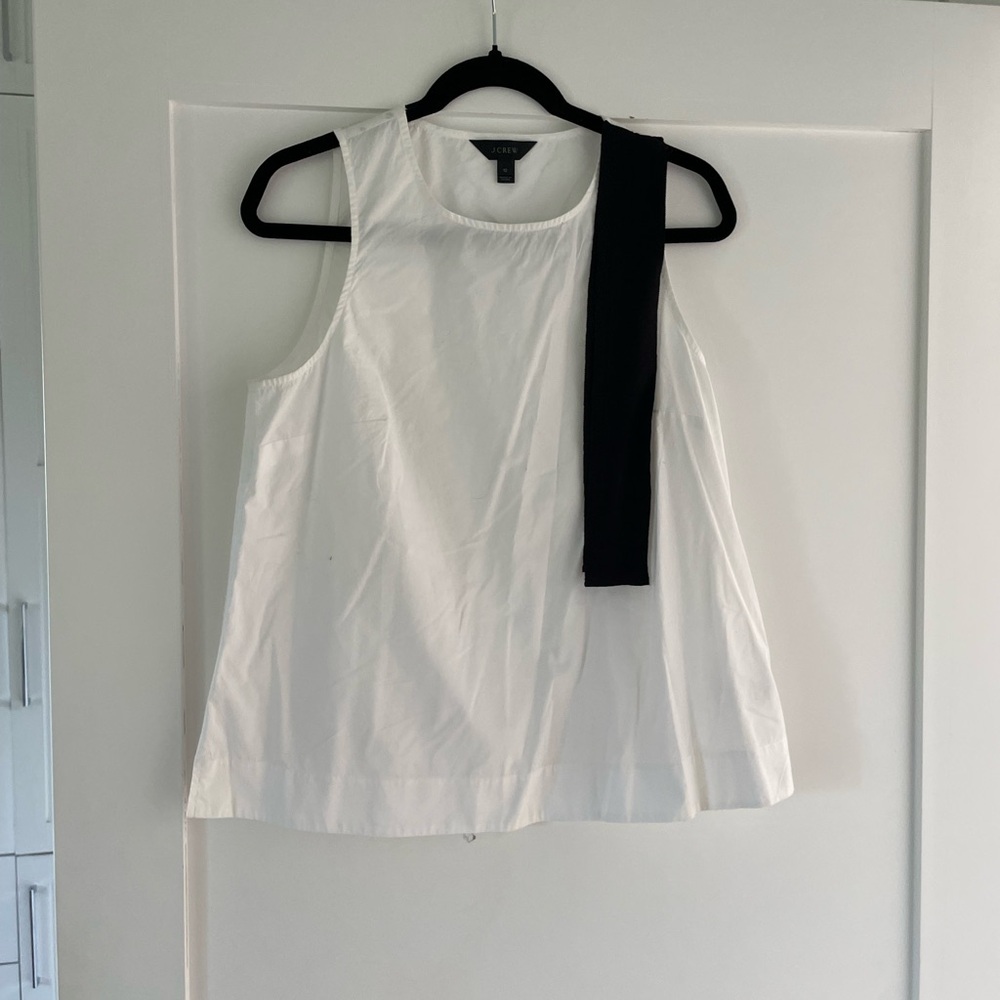 J. Crew White Sleeveless Tank Top